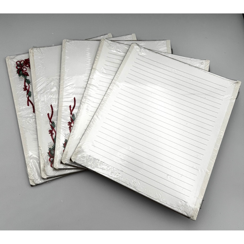 Rare Lot of 5 Vtg 1999 Creative Memories Scrapbook Pages Sealed Holiday & Ruled